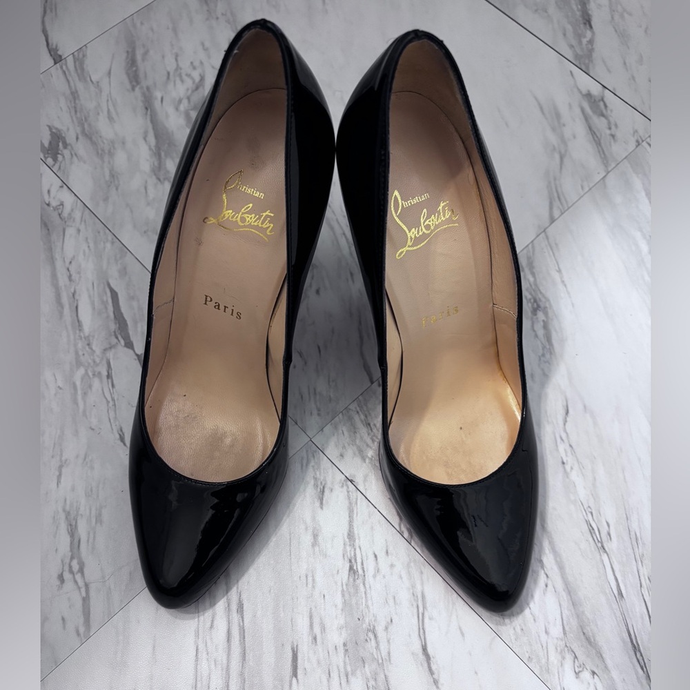 Christian Louboutin Red bottom black heels with box Size: 9 - Picture 2 of 13